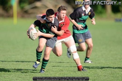 2015-05-09 Rugby Lyons Settimo Milanese U16-Rugby Varese 0855 Martino Cagnetti